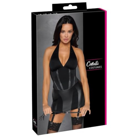 Cottelli Costumes Dominatrix Kostuum voor dames Black L