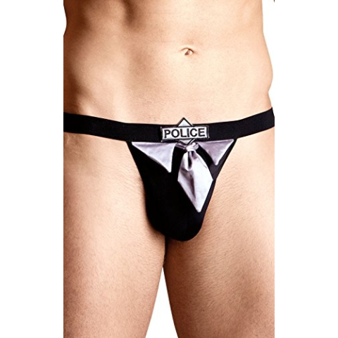 Softline Collection String Sexy politie zwart maat S/L