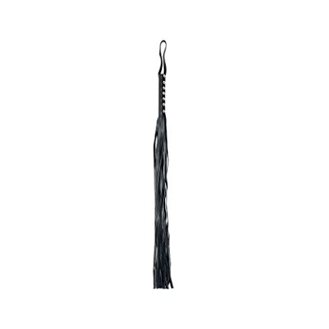 Rimba Zweep met 12 strengen Zwart 75 cm