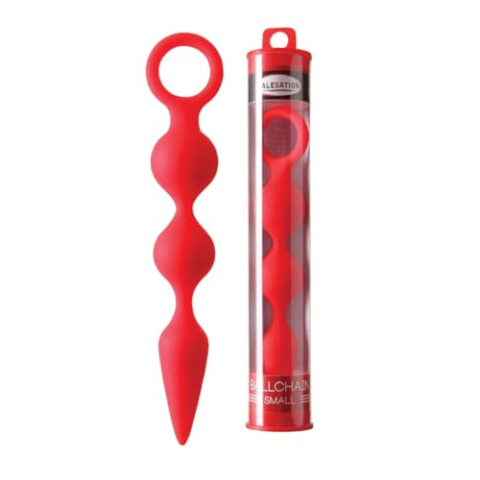 Malesation Anale ketting klein in rood, 1 pak