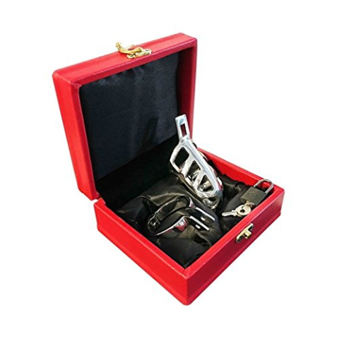 Black Label Brutal Roestvrij stalen chastity cage - verchroomd geplateerd, 400 g