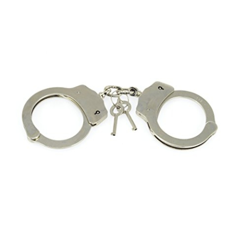 Rimba Politie handboeien van metaal, extra sterk Zilver One Size