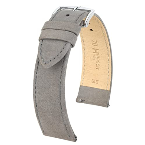 HIRSCH Uniseks horlogeband nubuckleer model Osiris 22 mm, Riemen.