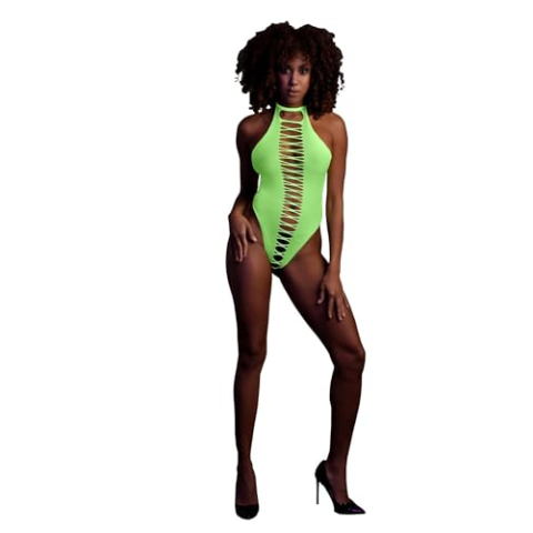 Shots Teddy & Bodysuit-OU837GLOOS Neon Groen XS/XL