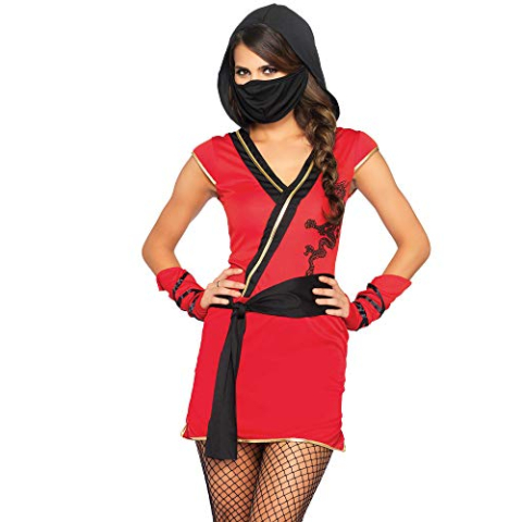 Leg Avenue Carnaval Kostuum Mystic Ninja, S (rood Zwart)