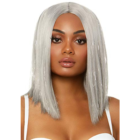 LEG AVENUE A2863 Perücken, Damen, silver, One Size, 260 g