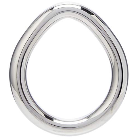 Black Label roestvrij stalen flared cock ring, 100 g