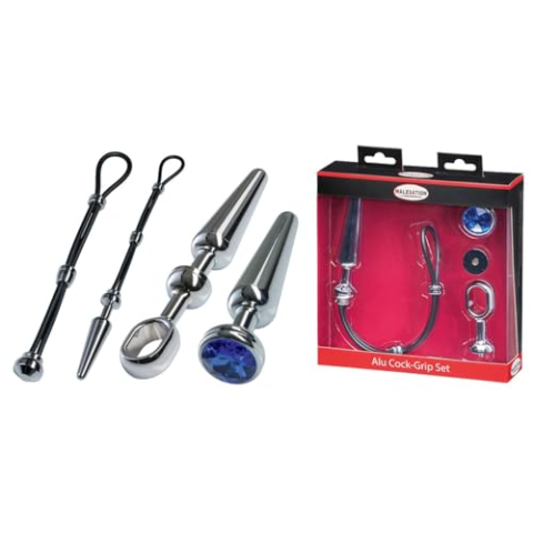 Malesation Aluminium Cock-Grip Medium Set, chroom