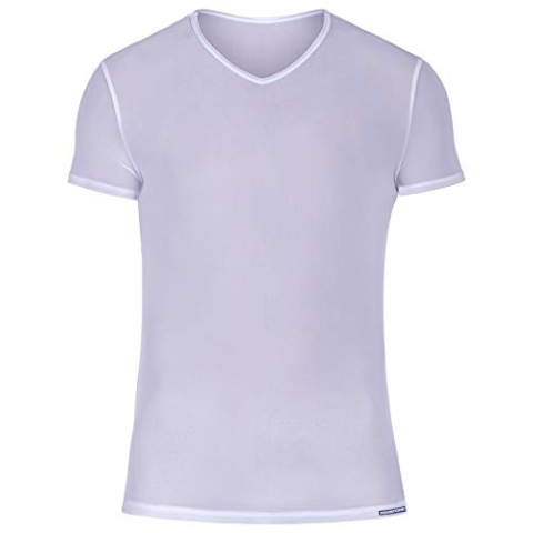 MANSTORE - M101 V-Neck Tee Regular - Kleur wit - Gr. XXL