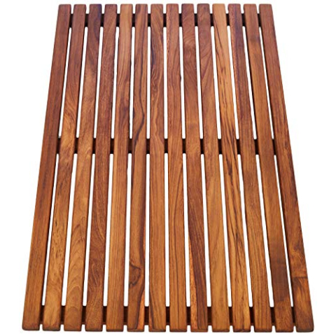 Asinox TEK4A5080 douchemat van teakhout, rechthoekig, 80 cm