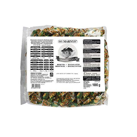 MARNYS Propolil snoep met honing, menthol en eucalyptus, 1 kg