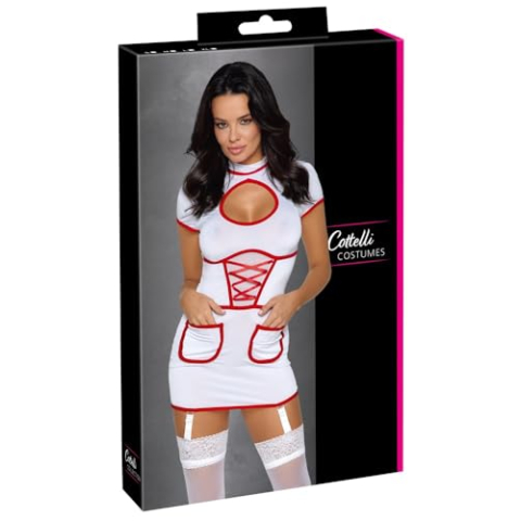 Cottelli Costumes Nurse Kostuum voor dames White/Red M