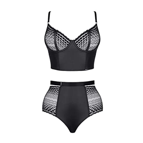 Demoniq Ladyx Aleta Lingerie Zwart S