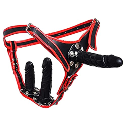 Bondage Masters Strap On Dildo Harness Verwijderbare Plugs Pegging Harness Belt Dong