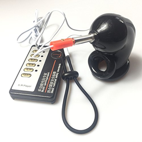 The Bondage Locker het zwart cbt electro sex e-stim kuisheidskooi