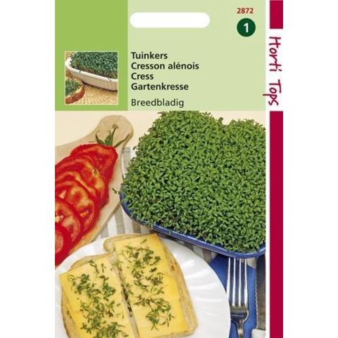 Hortitops Zaden - Tuinkers Grootbladige (Breedbladige)