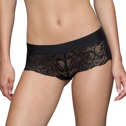 Triumph Body Make-up Illusion Lace Shorty Black, zwart, 38