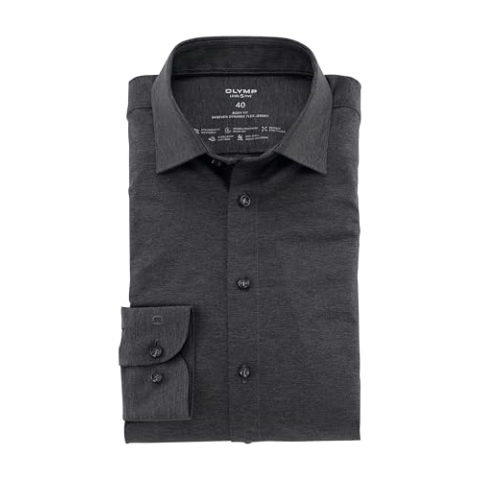 OLYMP Level Five Body Fit T-shirt met diepe V-hals Wit, 48