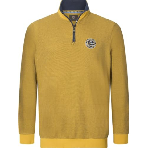 Jan Vanderstorm Heren sweatshirt Markward, oranje, 4XL