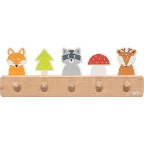 Garderobe Waldfreunde: 32,5 x 5,5 x 11,5 cm, Holz, per Stück