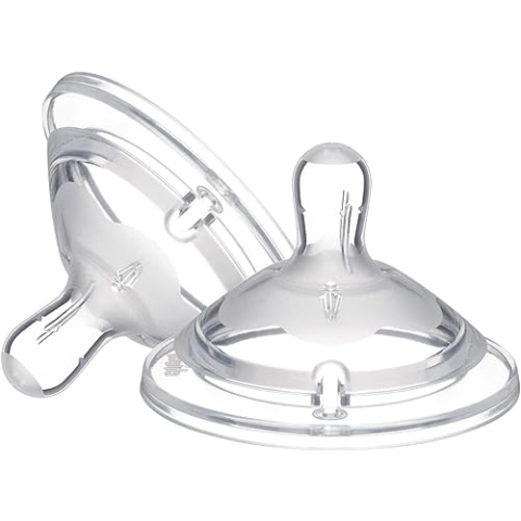 CHICCO Naturalfeeling fopspeen, hellend, langzame stroom, 0+ maanden, 1 stuk
