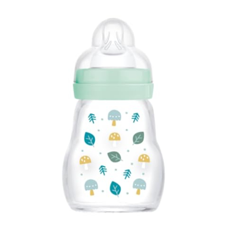 MAM Flesje van glas, 170 ml,1 eenheid (pak van 1) blauw