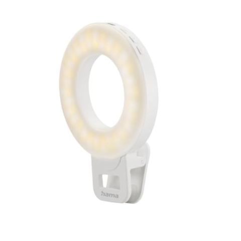 Led-ringlamp Togo, clip-on ringlicht voor mobiele telefoon, oplaadbaar, 3 modi