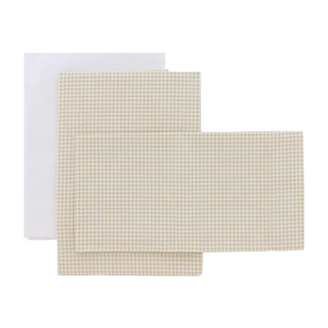 Cambrass - Kinderbed 3 stuks (kinderbed 60) 100 x 165 x 1 cm Vichy10 beige