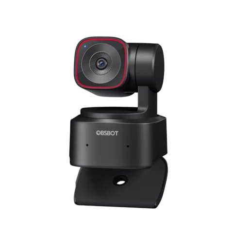 OBSBOT Tiny 2 Lite - 4K Webcam PTZ AI Tracking Streaming Camera, Webcam met Microfoon, 1/2-inch Sensor, HDR, Handbediening, 60 fps PC Camera, USB Webcam voor Vergaderingen, Gaming, Videocalls.