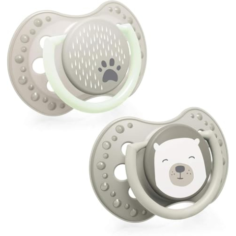 LOVI Buddy Bear Dynamic fopspeen 6-18 m, set van 2