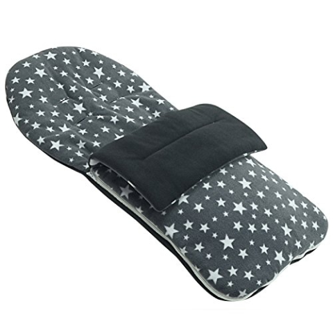 Fleece voetenzak compatibel met Bugaboo Cameleon Bee Donkey Buffalo - Grey Star