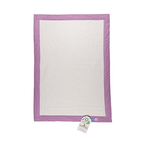 Robert Osswald 1.10.1.1.1.1-K05-14 knuffeldeken met ruitlijst - 100cm x 75cm, roze