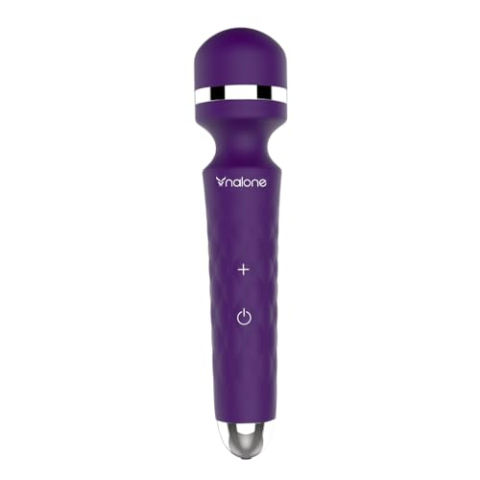 NALONE Rock, Mini Magic Wandmassageapparaat met multi-treden, Kitzler G-spot, waterdicht, paars