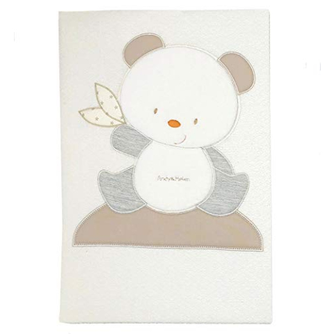 Andy & Helen 3/501cd03 P deken bed geborduurd piquet, crème