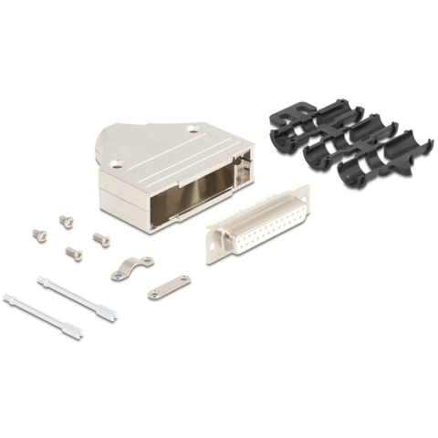 Delock 67135 67135 D-sub behuizing Metaal Zilver 1 stuk(s) Bag