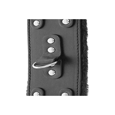 Darkness Bondage Darkness handboeien van leer met verstelbare voering, 200 g
