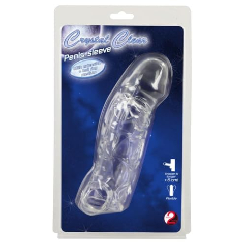 Crystal Penis Sleeve wit Transparant