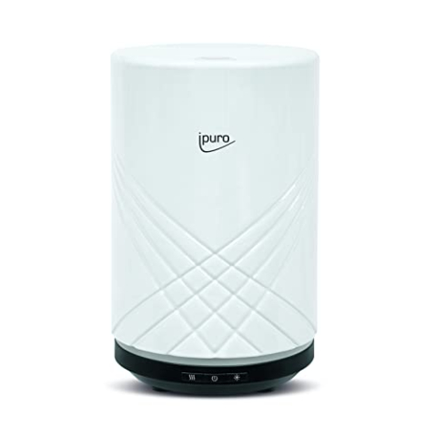 ipuro - Aroma diffuser Air Sonic elegance white - elegante geurolie-diffuser met interval- en continue werkingsfunctie - stijlvolle luchtbevochtiger met licht en ultrasone technologie