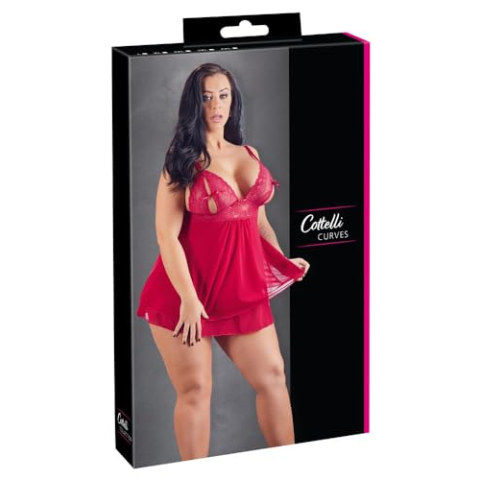 Babydoll Met Half Open Cups