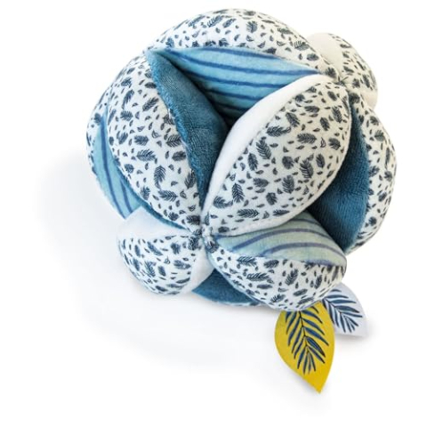 Doudou et Compagnie Yoca Le Koala-Ball Sensorial met rammelaar, DC3670, Blauw