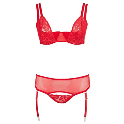 Cottelli CURVES Beha set 90F/XL Rood
