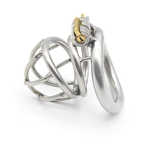 Bondage Masters mannen kuisheidsapparaat met air flow kooi en veilige ergonomische back ring