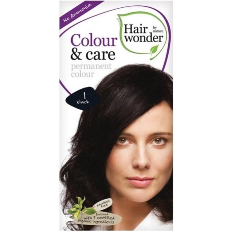 Hairwonder Colour & Care 1 - Black - Haarverf