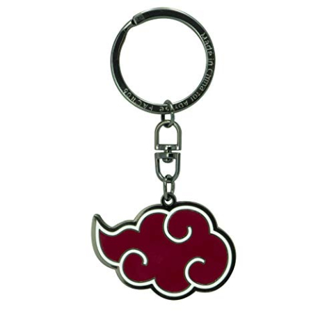 ABYstyle - Naruto Shippuden – sleutelhanger – Akatsuki, rood, eenheidsmaat, Rood, Taille unique