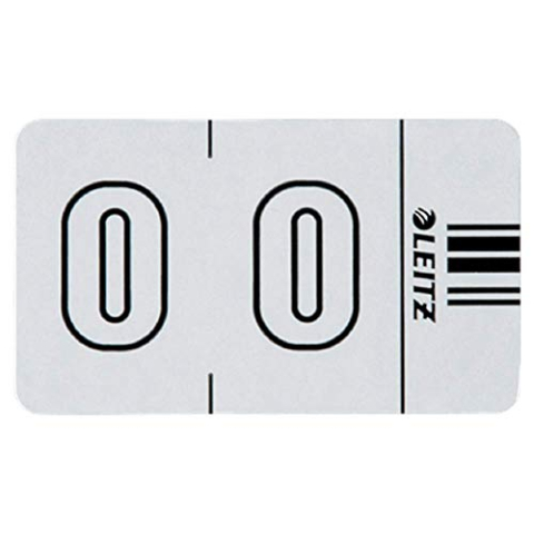 LEITZ Orgacolor 66000000 Sign 0, wit, 100 stuks