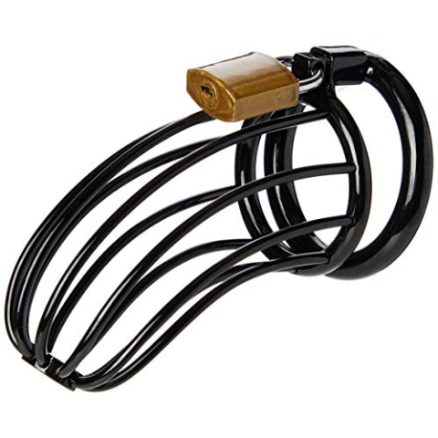 Black Label Black Chastity Series - Outlined - roestvrij staal, 400 g