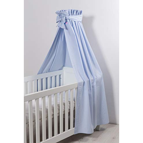 Robert Osswald 1.1.4.1.1.1.1-K01-11 bedhemel Classic - 170cm x 300cm - voor het kinderbed, blauw