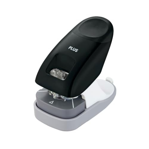 Plus nietmachine zonder nietjes, 2-in-1, perforator, 10 vellen, zwart