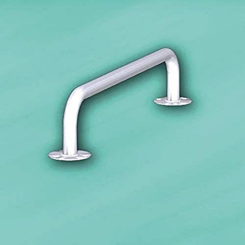Antar U-600 rechte greep met poedercoating, 60 cm, wit, 1000 g