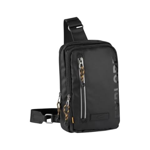 camel active Heren Explore Rugzak, zwart, 19,5x8,5x27, 004429
